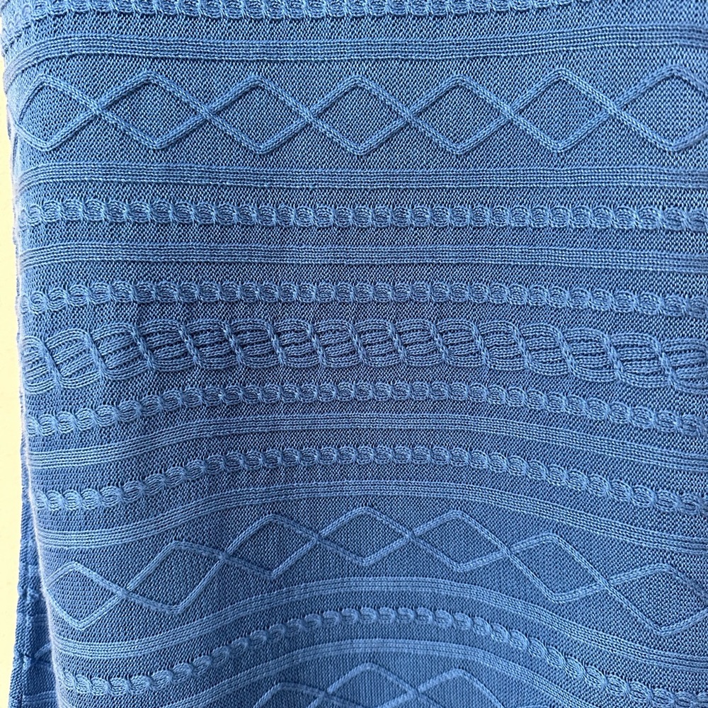 Julie Brown NYC Blue and Teal Knit Dress, Sleeveless, Mid length - Picture 5 of 7